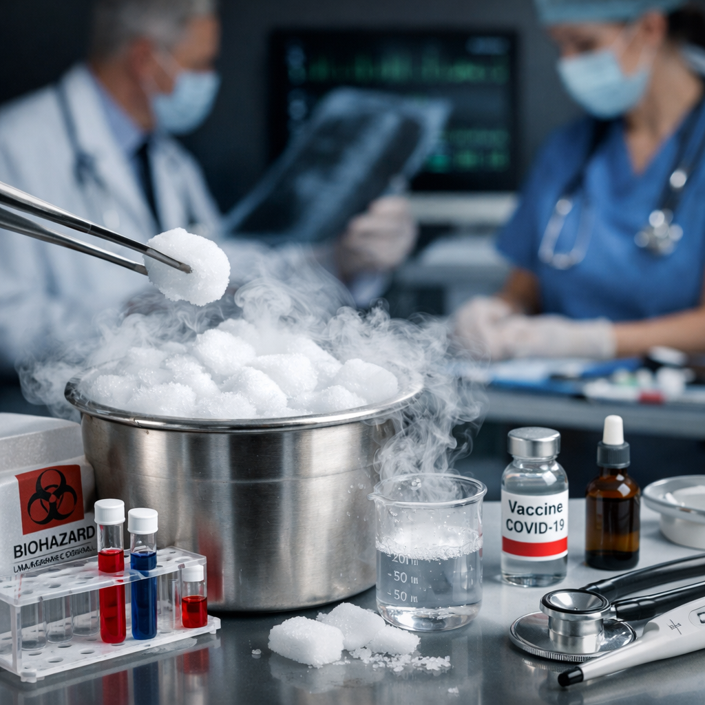 Glace carbonique en santé : ce que tout professionnel médical devrait savoir